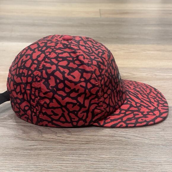 Jordan Hat Strapback Cap Mens Red Black 5 Panel Elephant Cement Streetwear Adult - Picture 6 of 8